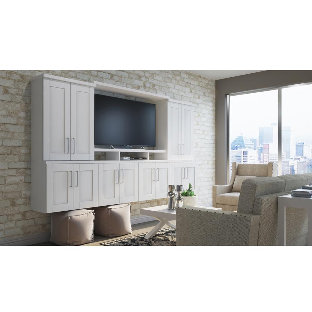 Shaker Assembled 24x30x12 in. Diagonal Corner Wall Kitchen Cabinet in Satin White