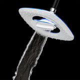 2-Spray 7.88 in. Single Wall Mount Waterfall Fixed Adjustable Shower Head in Chrome - Super Arbor