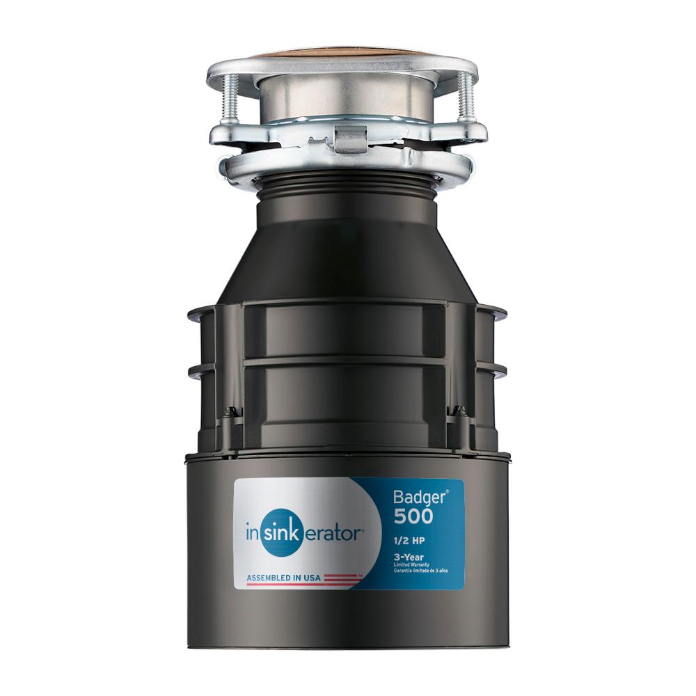 InSinkErator Badger 500 1/2 HP Continuous Feed Garbage Disposal (6-Pack) - Super Arbor