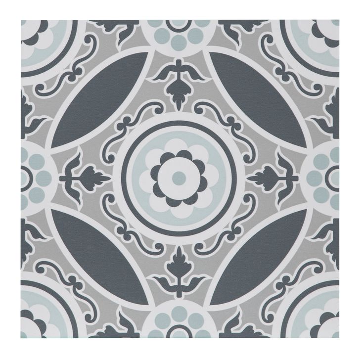 Style Selections Rosehill Deco 3-mil x 12-in W x 12-in L Water Resistant Peel and Stick Luxury Vinyl Tile Flooring