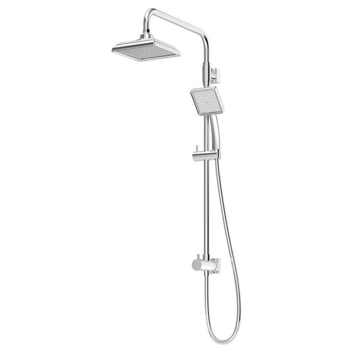 Duro Single-Handle 1-Spray Handheld Shower Head and Fixed Shower Head Combo in Polished Chrome (Valve Not Included)