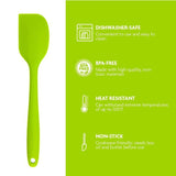 Premium Silicone BPA-Free, Spatula, Stainless Steel Core 500F Heat-Resistant, Non-Stick, Dishwasher Safe, (SP1001G)