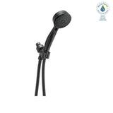 ActivTouch 9-Spray 3.6 in. Single Wall Mount Handheld Shower Head in Matte Black - Super Arbor