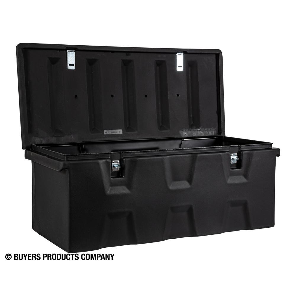 17.25 in. x 19 in. x 44 in. Matte Black Plastic All-Purpose Truck Tool Box Chest - Super Arbor