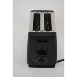 2-Slice Black Extra-Wide Slot Toaster