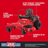 Craftsman 46 in. Hydrostatic Gas Zero Turn Mower