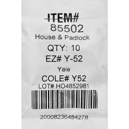 Hillman Traditional Key Blank Y52 (61) for Yale House & Office Locks - Single