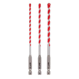SHOCKWAVE Carbide Hammer Drill Bits Set (5-Pack) - Super Arbor