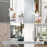 12 in. Stainless Steel Hexagon Pull and Flush Sliding Barn Door Handle Set - Super Arbor