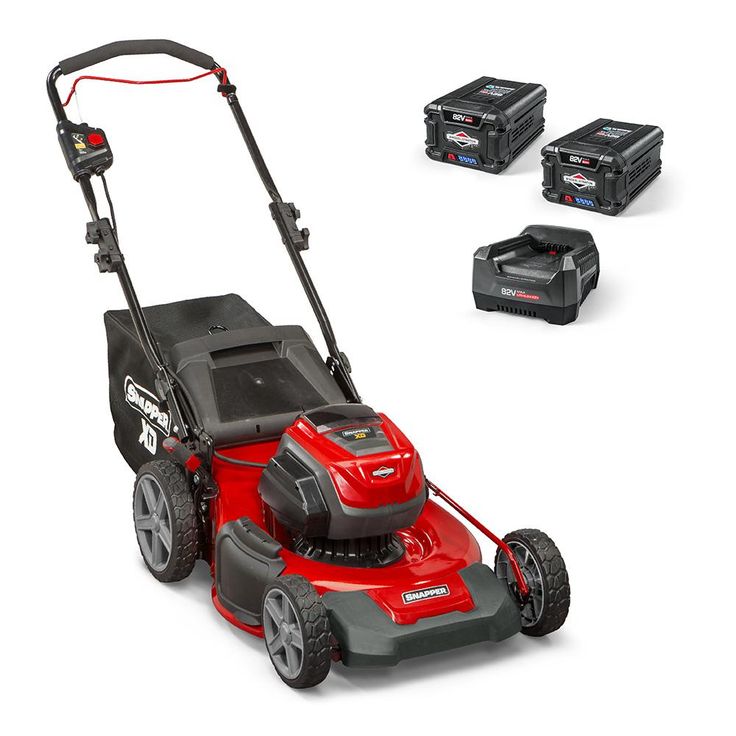Snapper XD 82-Volt MAX Cordless Electric 21 in. Lawn Mower Kit with (2) 2.0 Batteries and (1) Rapid Charger