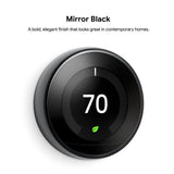 Nest Learning Thermostat 3rd Gen in Mirror Black (2-Pack) - Super Arbor