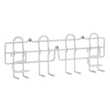 Style Selections 16-in W x 5.88-in H 1-Tier Door/Wall Mount Metal Mop and Broom Holder