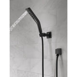 Pivotal 3-Spray 1.8 in. Single Wall Mount Handheld H2Okinetic Shower Head in Matte Black - Super Arbor