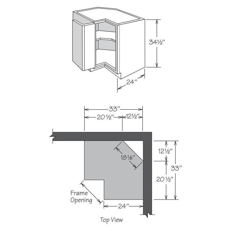 allen + roth Annscroft 36-in W x 34.5-in H x 24-in D Hazelnut Maple Corner Base Semi-Custom Cabinet
