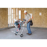 Portable Folding Gravity Rise Miter Saw Stand with Wheels - Super Arbor
