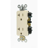 Decora Plus 20 Amp Industrial Grade Duplex Outlet, Light Almond - Super Arbor