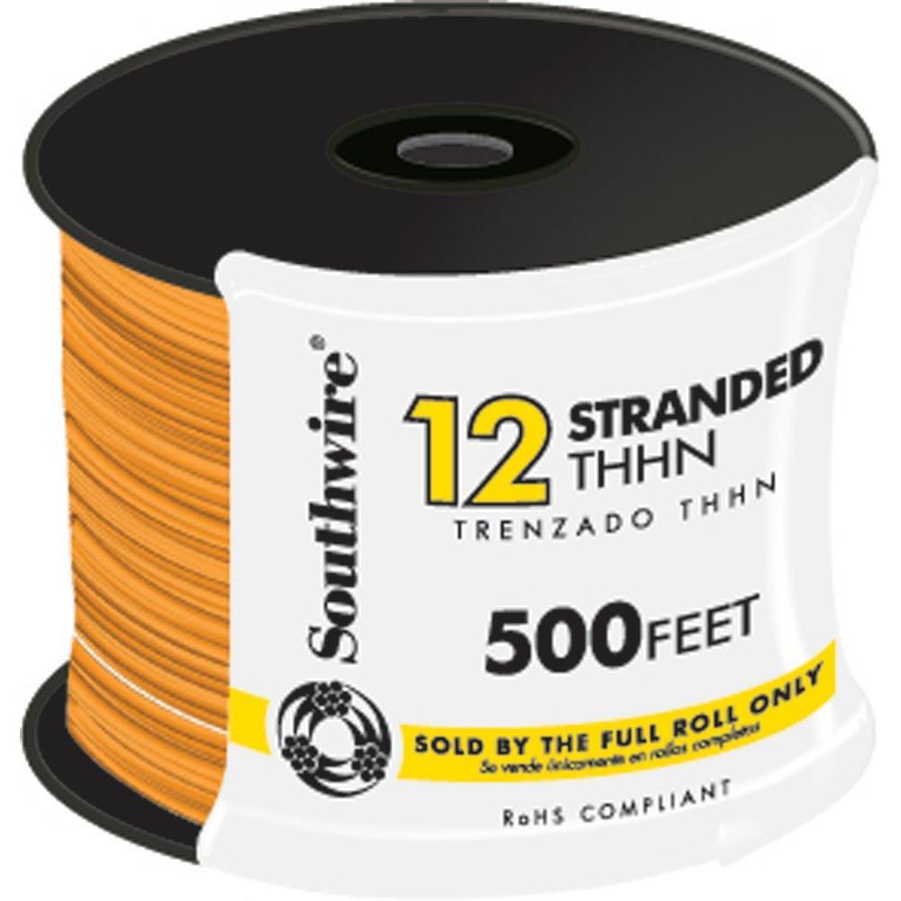 500 ft. 12 White Stranded CU THHN Wire - Super Arbor