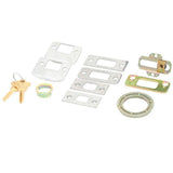 Century Satin Chrome Double Cylinder Deadbolt with Orbit Knob Door Handleset - Super Arbor