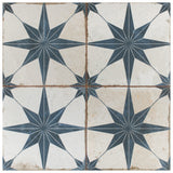 Merola Tile Kings Star Blue 17-5/8 in. x 17-5/8 in. Ceramic Floor and Wall Tile