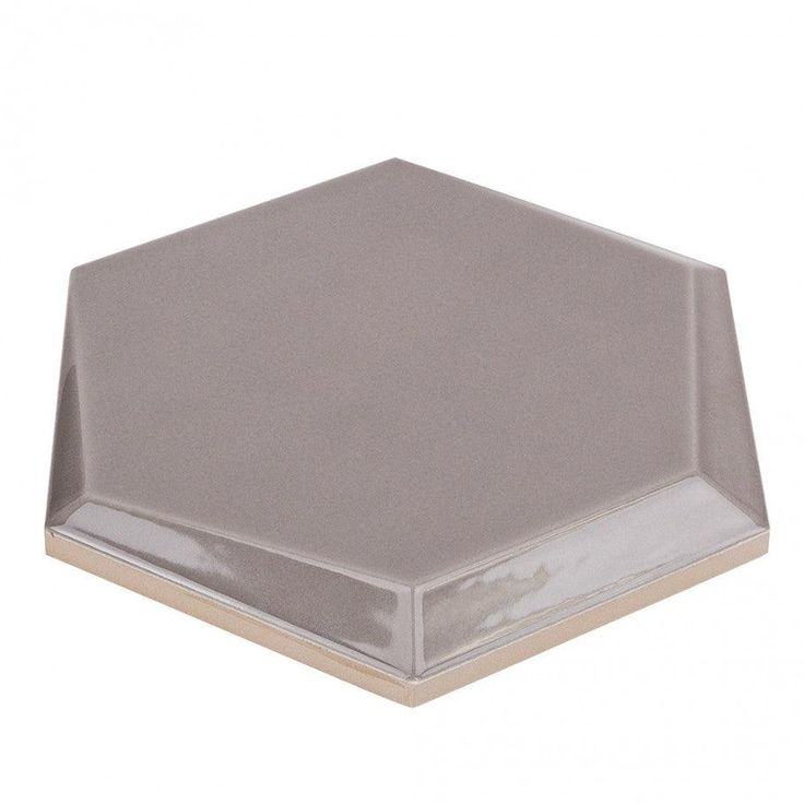 Magen Leveled-Hex Gray Polished Ceramic Hexagon Tile