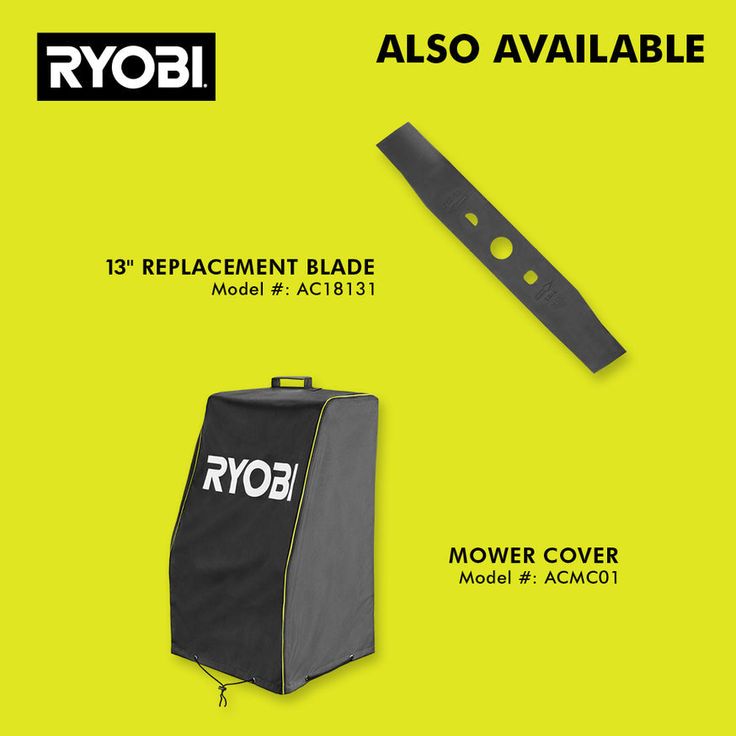 RYOBI 13 in. ONE+ 18-Volt Lithium-Ion Cordless Battery Walk Behind Push Lawn Mower & Leaf Blower- 4.0 Ah Battery/Charger