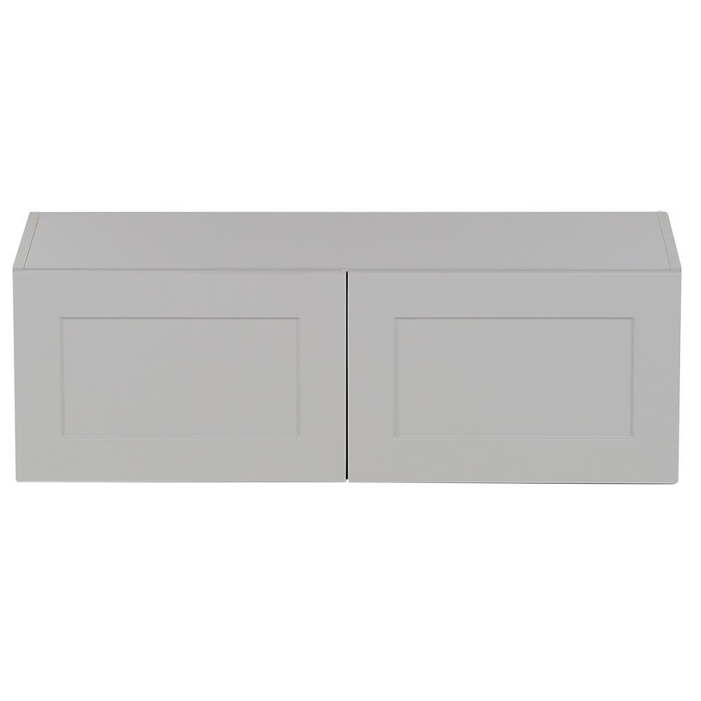 Cambridge Shaker Assembled 30x42x12.5 in. Wall Cabinet with 2 Soft Close Doors in White - Super Arbor