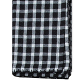 Farmhouse 20 in. x 20 in. Black and White Gingham Cotton Napkins (4-Pack)