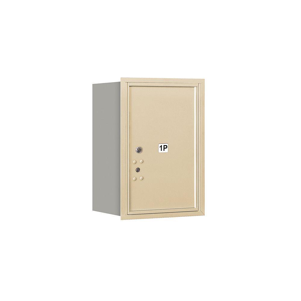 3700 Series Private Rear Loading 6 Door High Unit 23-1/2 in. Parcel Locker 1 PL6 4C Horizontal Mailbox in Bronze - Super Arbor
