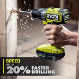 18-Volt ONE+ Lithium-Ion Cordless Brushless 1/2 in. Drill/driver with (2) 2.0 Ah Batteries, Charger, and Bag