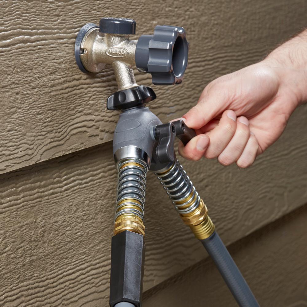 Dual Flex Connect Shut-Off Hose Adaptor - Super Arbor