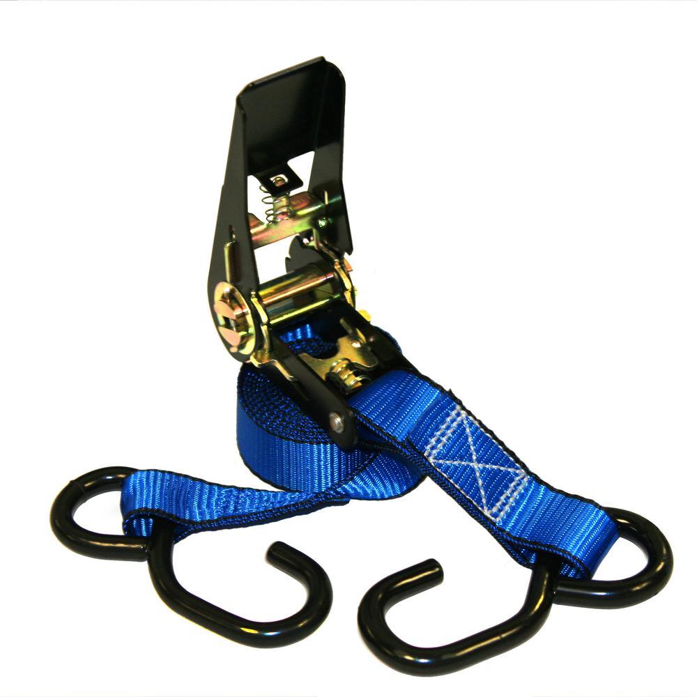 1 in. x 6 ft. Tie-Downs Strap with 900 lbs. S-Hook - Super Arbor