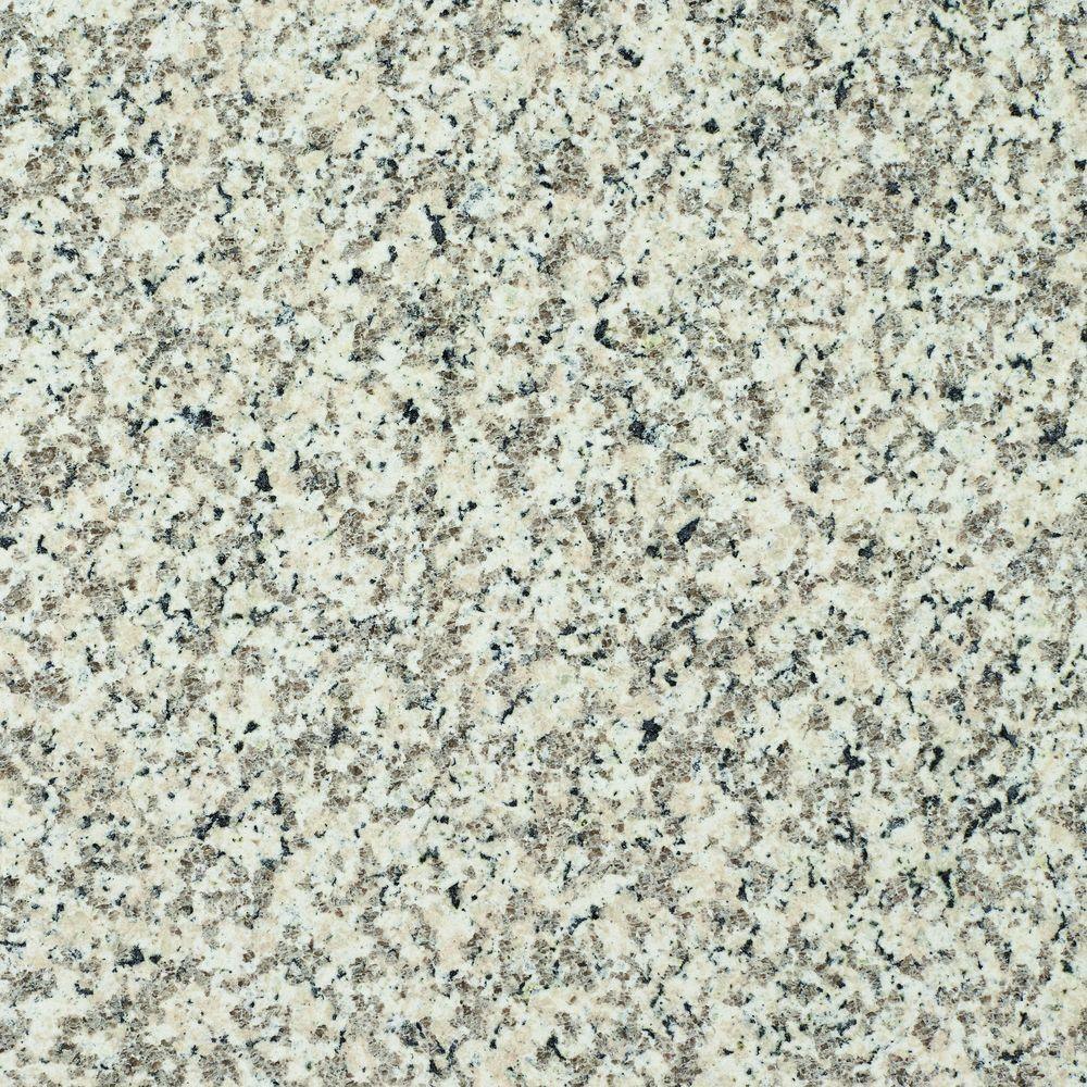 37 in. W Granite Single Vanity Top in Blanco Perla with White Sink - Super Arbor