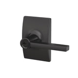 Custom Latitude Matte Black Century Trim Keyed Entry Door Lever - Super Arbor