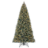 7.5 ft Sparkling Amelia Pine LED Pre-Lit Artificial Christmas Tree with Warm White Lights - Super Arbor