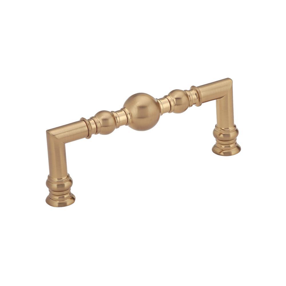 7-9/16 in. (192 mm) Center-to-Center Champagne Bronze Traditional Drawer Pull - Super Arbor