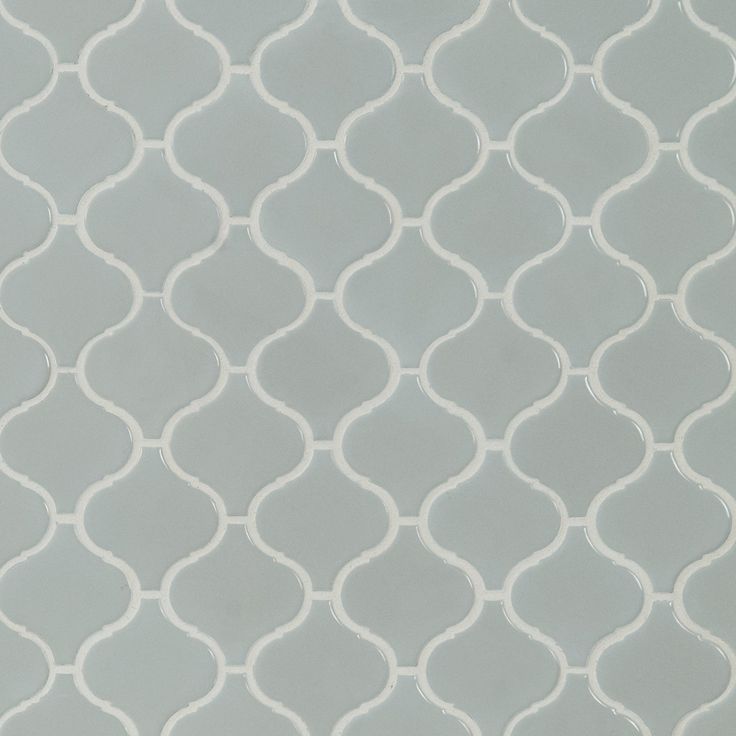 MSI Retro Gray Arabesque 13.19 in. x 11.22 in. x 6mm Glossy Porcelain Mesh-Mounted Mosaic Tile (10.95 sq. ft. / case)