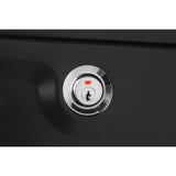 Sienna Black Wall Mount Locking Mailbox - Super Arbor