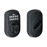 Plymouth Bright Brass Keypad Electronic Door Lock Deadbolt - Super Arbor