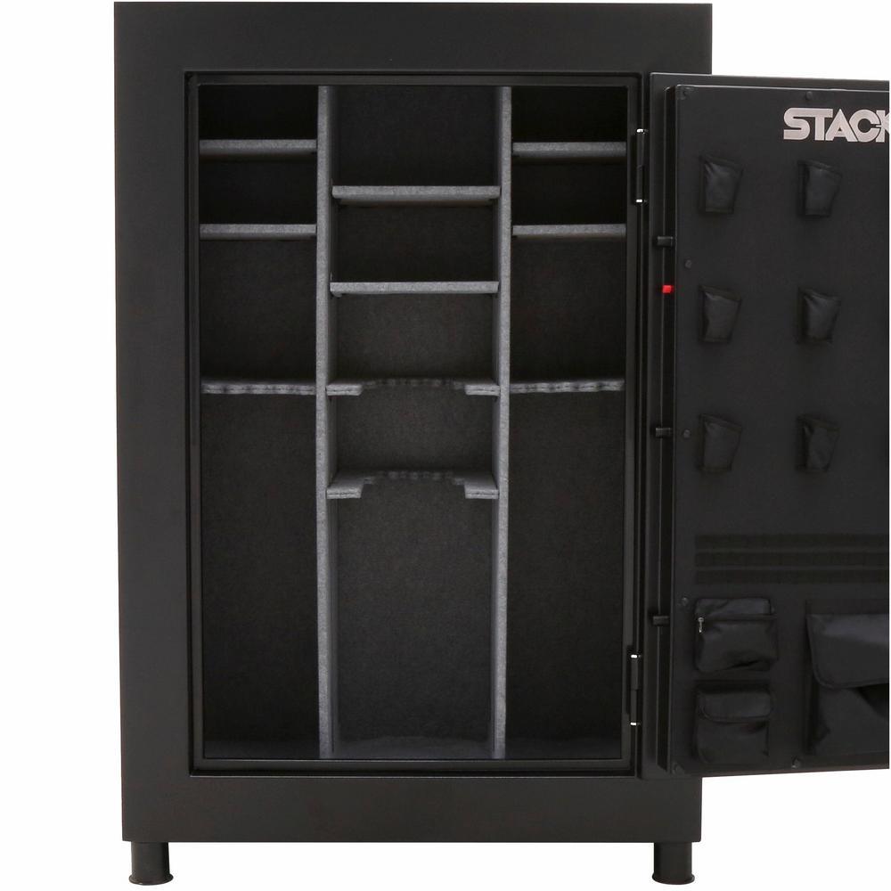 90-Gun Fire Resistant 72 in. Tall Electronic Lock Safe, Matte Black - Super Arbor