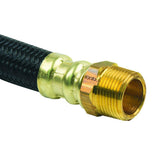 3/4 in. MIP x 3/4 in. FIP x 18 in. Polymer Braided Water Heater Connector (0.57 in. I.D.) - Super Arbor