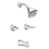 Moen Adler Chrome 2-Handle Bathtub and Shower Faucet with Valve