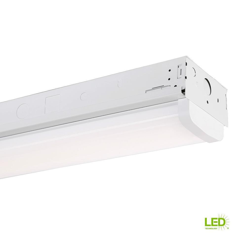4 ft. 500-Watt Equivalent White Integrated LED MV 7,000-Lumen Linear Strip Light - Super Arbor