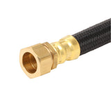 3/4 in. MIP x 7/8 in. O.D. Compression x 18 in. Polymer Braided Water Heater Connector (0.57 in. I.D.) - Super Arbor
