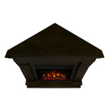 Chateau 41 in. Corner Electric Fireplace in Dark Walnut - Super Arbor