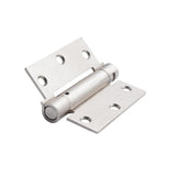 3.5 in. x 3.5 in. Satin Nickel Steel Spring Hinge with 5/8 in. Radius (Set of 2) - Super Arbor