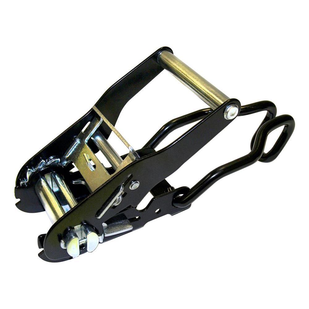 3,900 lbs. 1.5 in. x 15 ft. Ratchet Tie-Down Motorcycle Straps (2-Pack) - Super Arbor