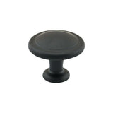 1-1/4 in. (31.5 mm) Matte Black Cabinet Knob - Super Arbor