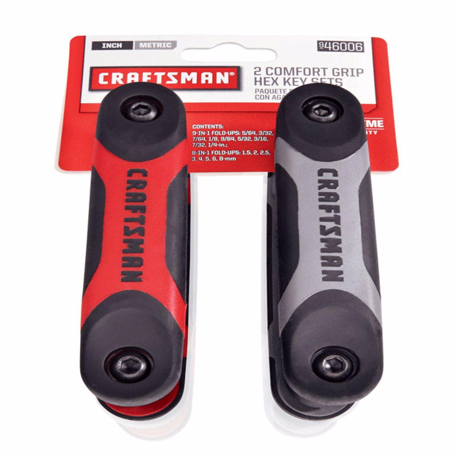 Craftsman Metric and SAE Fold-Up Hex Key Set, 2 Pack