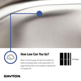Drop-in Stainless Steel 17 in. 3-Hole Single Bowl Bar Sink in Satin