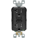 20 Amp 125-Volt Duplex SmarTest Self-Test SmartlockPro Tamper Resistant GFCI Outlet, Light Almond - Super Arbor